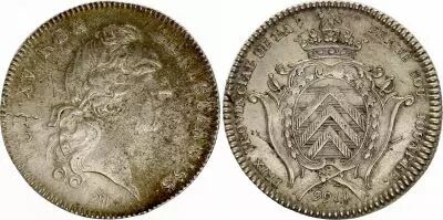 Francia Louis XV -  Ville et Noblesse - La Fert� sous Jouarre - 1766 - Silver - Typ La Rochefoucault