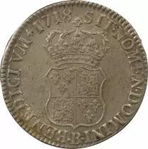 Francia Louis XV - Ecu Argent, de Navarre - 1718 B Rouen