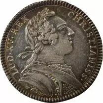 Francia Louis XV - Jeton Argent, Acad&eacute;mie Royale de Rouen