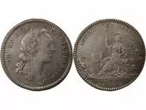 Francia Louis XV - Jeton Argent, Acad&eacute;mie Royale de Rouen
