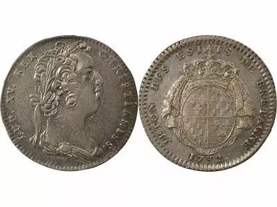 Francia Louis XV - Jeton Argent, Etats de Bretagne - 1732 Rennes