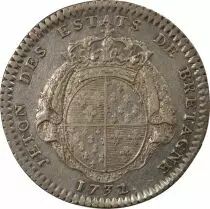 Francia Louis XV - Jeton Argent, Etats de Bretagne - 1732 Rennes