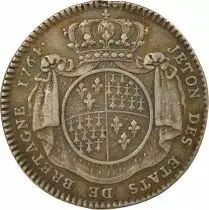 Francia Louis XV - Jeton Argent, Etats de Bretagne - 1764 Rennes