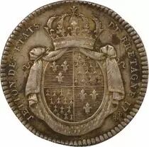 Francia Louis XV - Jeton Argent, Etats de Bretagne - 1788 Rennes