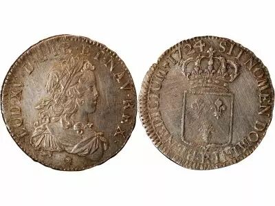 Francia Louis XV - Silver Ecu of France - 1724 R Orl�ans R5