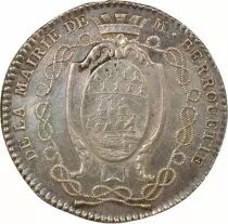 Francia Maire de Nantes, Jean-Jacques Berrouette - Jeton Argent - 1783