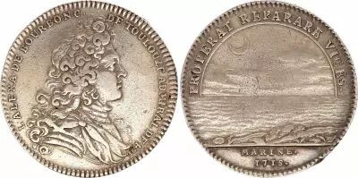Francia Marine - Alexandre de Bourbon - Amiral des gal�res Royales - 1718  - Silver