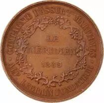 Francia Maritime Insurance, Le Meridien - Copper Medal 1869