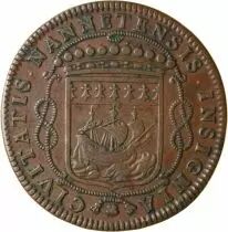 Francia Mayor of Nantes - Copper Token, Louis Mac&eacute; - 1663