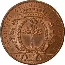 Francia Mayors of Angers, Fran&ccedil;ois Charles Pays Du Vau - Copper Token - 1751