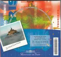 Francia Monnaie de Paris BU Set 2003 Eiffel Tower - 8 coins + 1 token - open and used