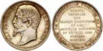 Francia Napoleon III - Comit&eacute; des Travaux Historiques - 1858 - Silver