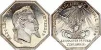 Francia Napoleon III - Insurance - Company against the Fire 1819 - SIlver