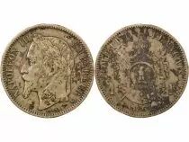 Francia Napoleon III - Silver Franc, Laureate Head- 1867 K Bordeaux