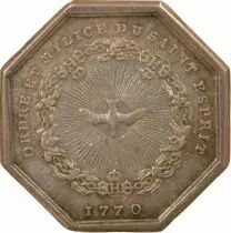 Francia Navy - Silver Token, Invalids of the Navy - 1773