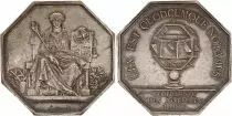 Francia Notaires  - Paris - Justice seated - ND (1880-) - Silver