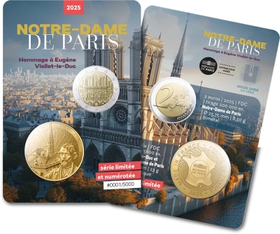 Francia Olympic Games Paris 2024 - 2 Euros Comm�mo. 2024 FDC