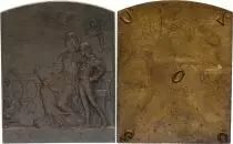 Francia Plaque en Bronze -  Comtemplation par Auguste Maillard