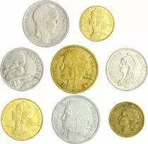 Francia PRIVATE EDITION \ Marianne\  - including 8 French Franc coins
