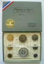 Francia Proof set - Monnaie de Paris Uncirculated 1971 8 coins