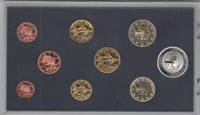 Francia Proof set 9 coins in euros - 2004 - proof