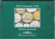 Francia Proof set of 10 coins 1998 in Francs