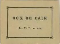 Francia Sans valeur La-Fl&egrave;che Bon de pain de 3 livres.Maison Tonnellier