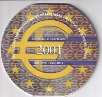 Francia S&eacute;rie Euros FRANCE - 1 centime &agrave; 2 euros - 2001