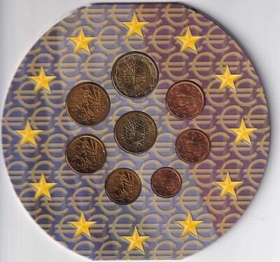 Francia S�rie Euros FRANCE - 1 centime � 2 euros - 2001