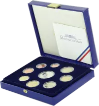 Francia Set of 9 Coins - 2007 - Proof