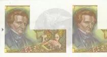 Francia Test note - Berlioz - Recto verso - without watermark, number, signs