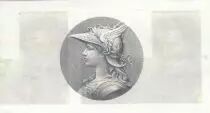 Francia Test note - Berlioz - Recto verso - without watermark, number, signs