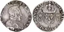 Francia Teston Fran�ois II with name of Henri II - 1st type -  1560 - T Nantes - Silver