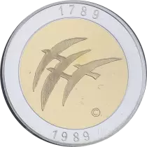 Francia Token - Bicentenary of the Revolution by Folon - Without certificate - Gold and Silver