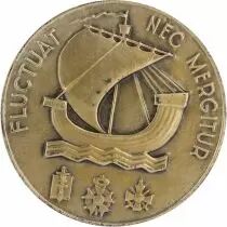 Francia Ville de Paris - Fluctuat Nec Mergitur - Attribu&eacute;e - 1960 - Argent par M. Delannoy