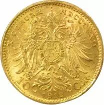 Francis Joseph I - 10 Gold Corona, Restrike - 1912 Vienna