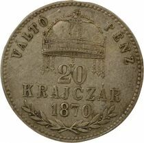 Francis Joseph I - 20 Kreuzer - 1870 Kremnica