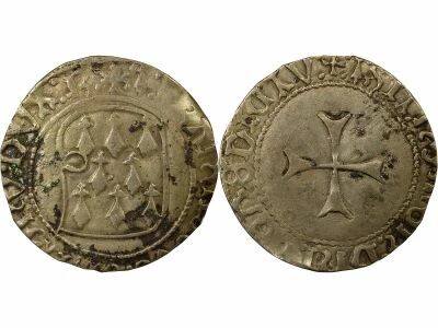 Fran�ois II - Blanc with Shield - 1458 / 1488 R Rennes