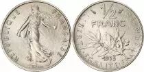 Frankreich &frac12; franc Semeuse - 1975
