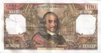 Frankreich  100 Francs - Corneille - 05-07-1973 - Serial B.737