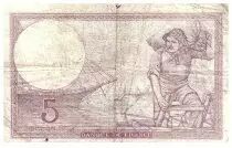 Frankreich  5 Francs Modified helmeted woman - 02.11.1939 - Serial G.6554 - F.4.14