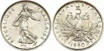 Frankreich  5 Francs Woman sowing seed  - 1990 - KM.926a