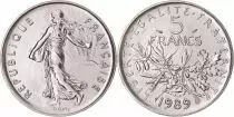 Frankreich  5 Francs Woman sowing seed - 1989