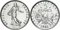 Frankreich  5 Francs Woman sowing seed - KM.926a - 1982