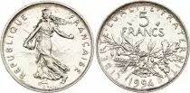 Frankreich  5 Francs Woman sowing seed - KM.926a - 1994 - Bee