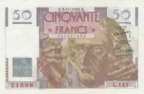 Frankreich  50 Francs - Le Verrier - 03-11-1949 - Serial L.143