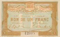 Frankreich  Bon de 1 franc - Chamber of Commerce of Tr&eacute;port - Departement 76