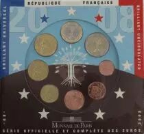 Frankreich  Monnaie de Paris BU Set 2008