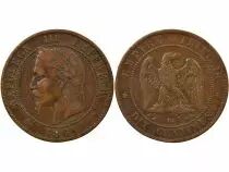 Frankreich  Napoleon III - 10 Cents 1861 BB Strasbourg