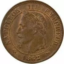 Frankreich  Napol&eacute;on III - 2 Cents 1862 K Bordeaux